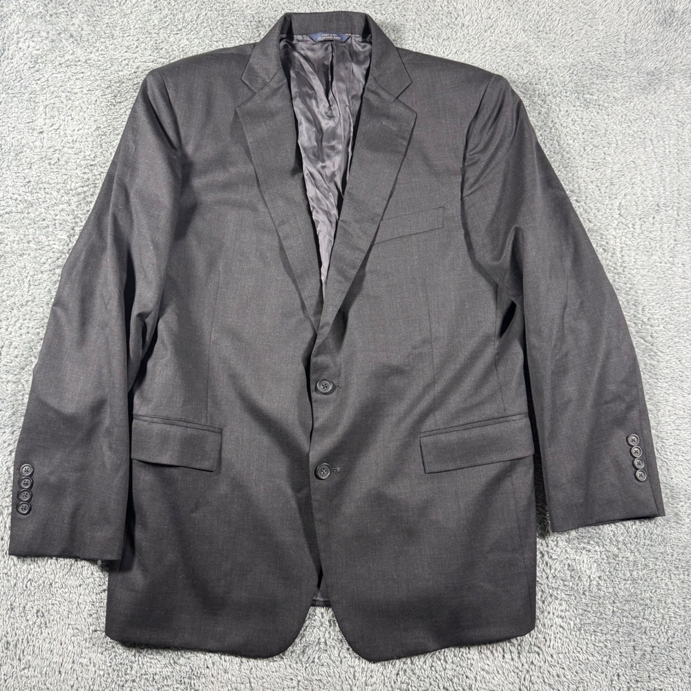 Brooks Brothers Trabaldo Togna Blazer Men 43R Grey Regent Estrato Wool SportCoat